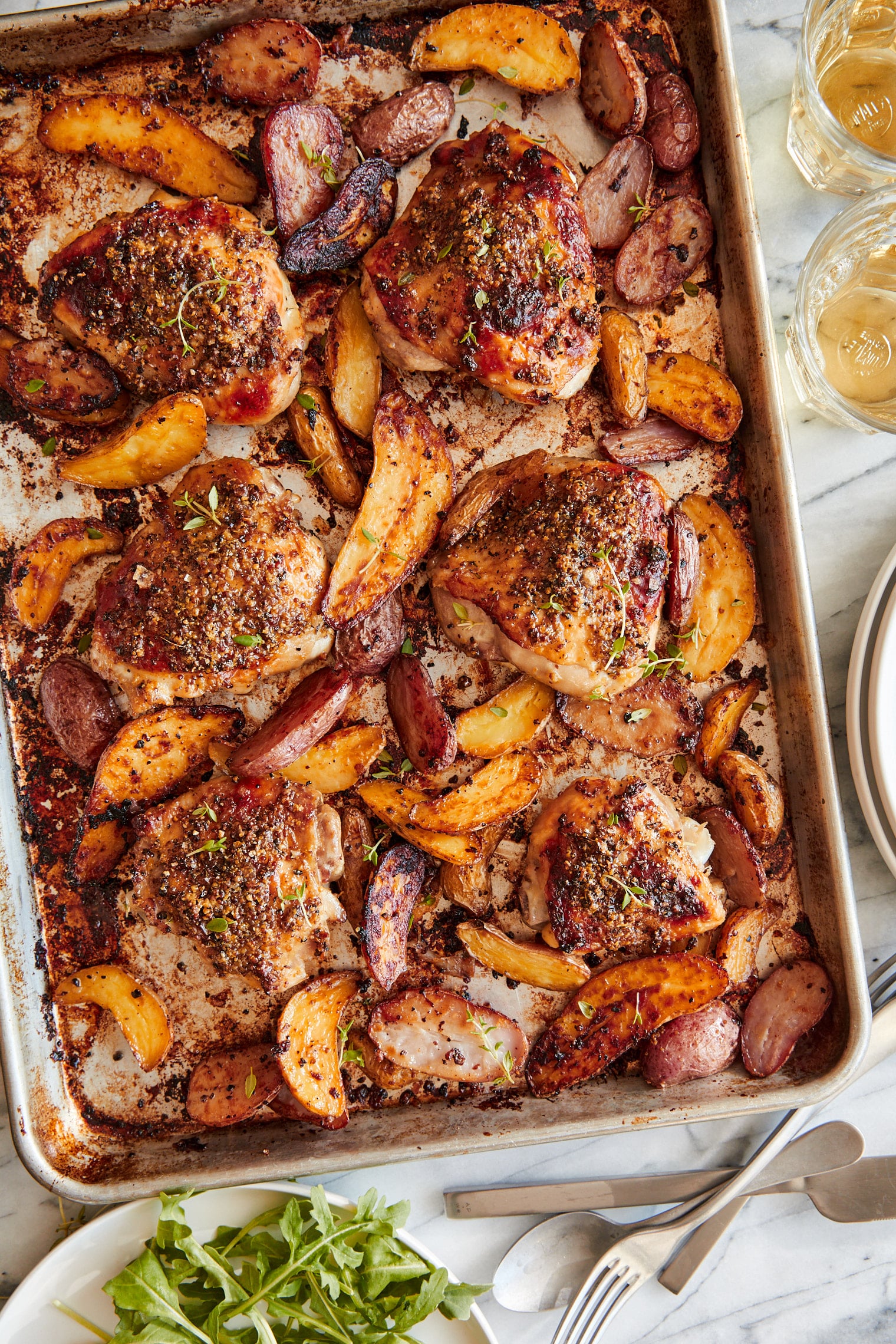 Sheet Pan Honey Mustard Chicken & Potatoes: Impressive Flavor, Easy Cleanup